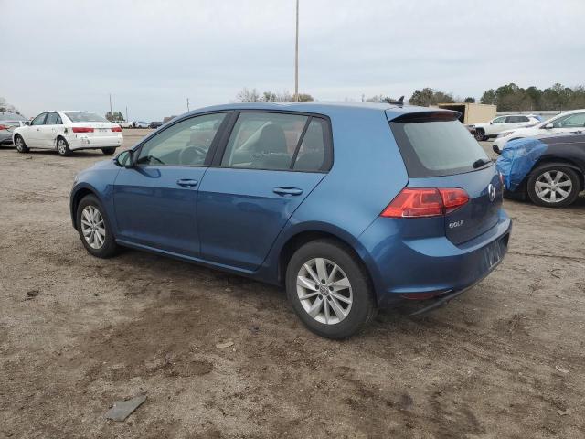 3VW117AU1GM047828 - 2016 VOLKSWAGEN GOLF S BLUE photo 2