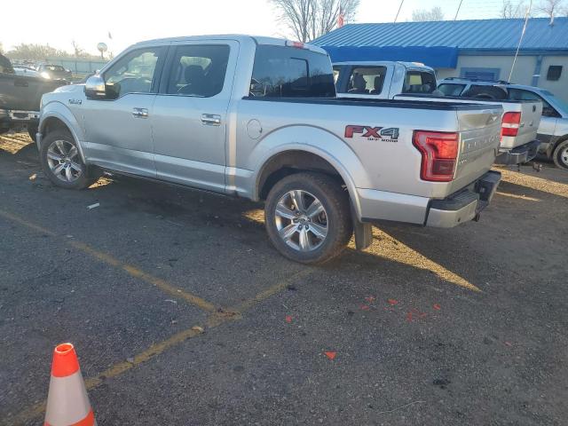 1FTEW1EF8FFC92932 - 2015 FORD F150 SUPERCREW SILVER photo 2