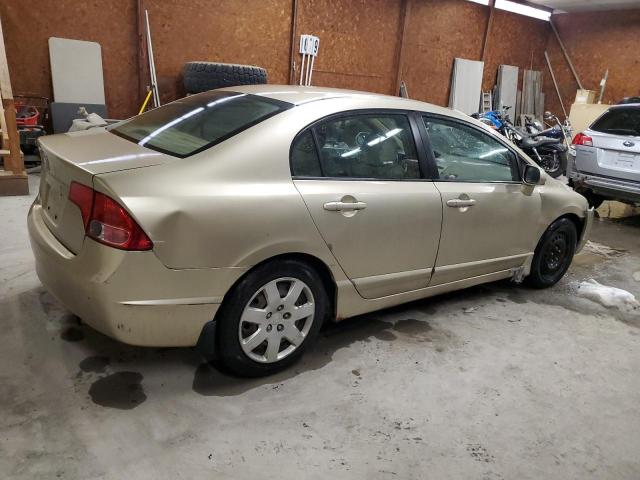 1HGFA16508L047248 - 2008 HONDA CIVIC LX TAN photo 3