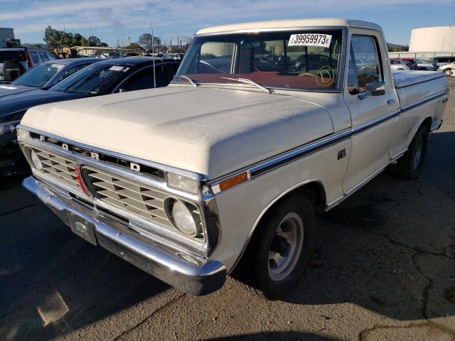 F15YLW01426 - 1975 FORD F-150 CREAM photo 1