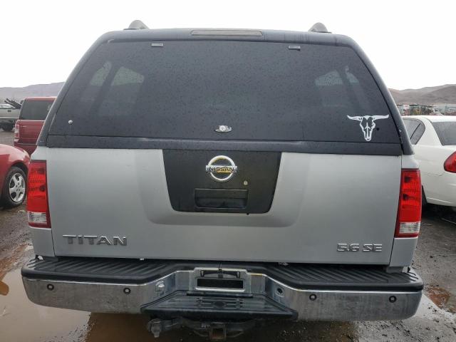 1N6AA07B16N575242 - 2006 NISSAN TITAN XE SILVER photo 6