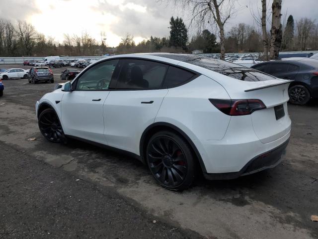 7SAYGDEF3NF462714 - 2022 TESLA MODEL Y WHITE photo 2