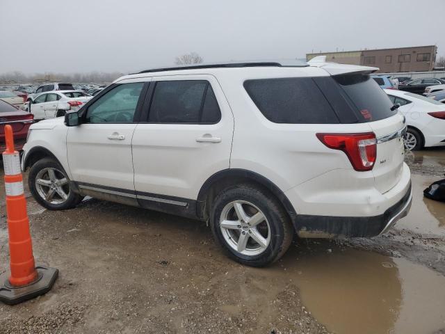 1FM5K8D85GGB18069 - 2016 FORD EXPLORER XLT WHITE photo 2