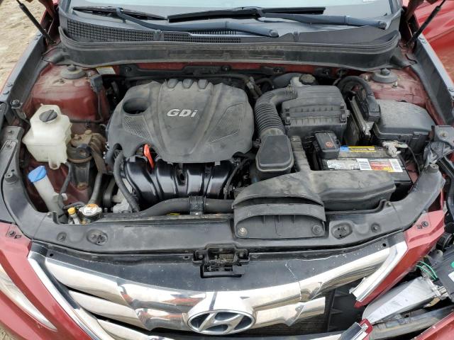 5NPEC4AC0DH723952 - 2013 HYUNDAI SONATA SE RED photo 11