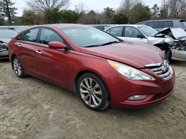 5NPEC4AC0DH723952 - 2013 HYUNDAI SONATA SE RED photo 4