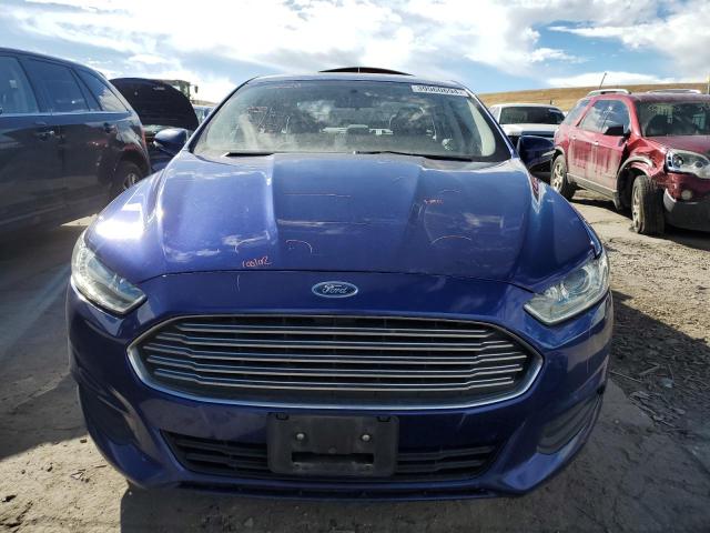 3FA6P0LUXFR239039 - 2015 FORD FUSION SE HYBRID BLUE photo 5