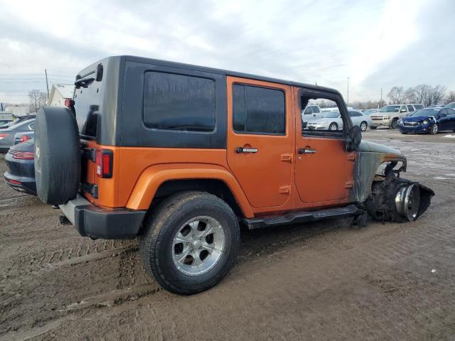 1J4BA5H16AL180661 - 2010 JEEP WRANGLER SAHARA ORANGE photo 3