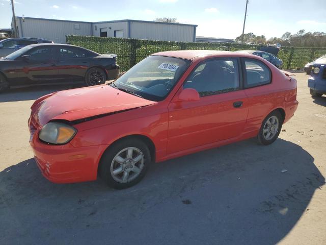 KMHCG35C34U286045 - 2004 HYUNDAI ACCENT GL RED photo 1