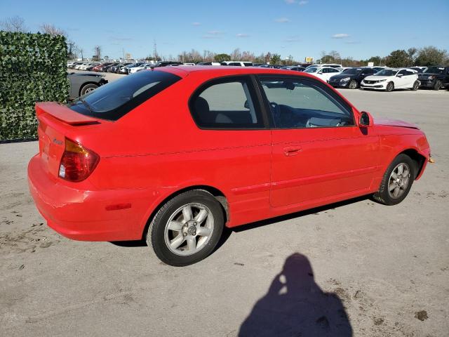 KMHCG35C34U286045 - 2004 HYUNDAI ACCENT GL RED photo 3