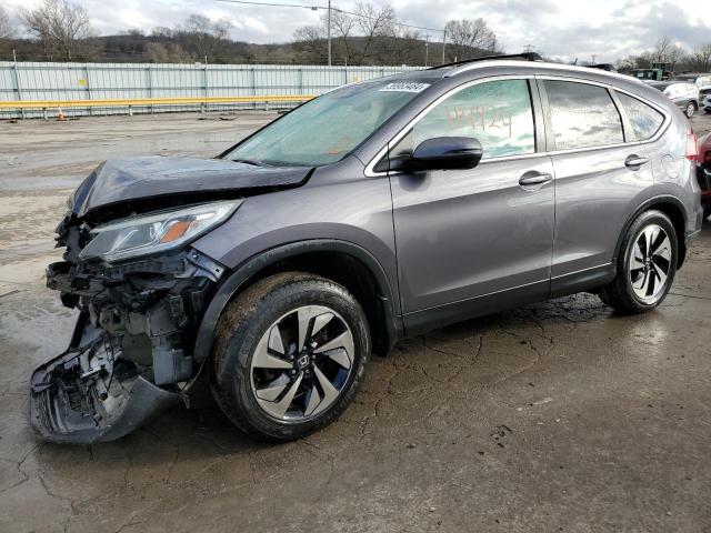 5J6RM4H98FL046814 - 2015 HONDA CR-V TOURING GRAY photo 1