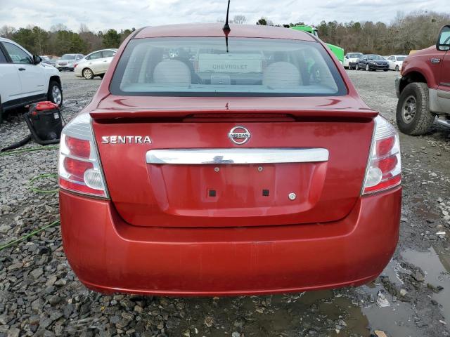 3N1AB6AP0CL674589 - 2012 NISSAN SENTRA 2.0 BURGUNDY photo 6