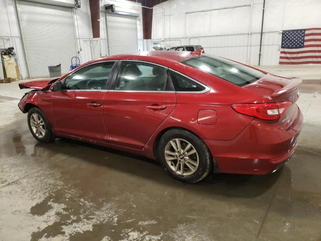 5NPE24AF9FH249810 - 2015 HYUNDAI SONATA SE RED photo 2