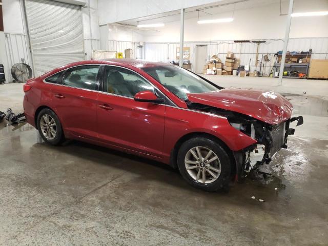 5NPE24AF9FH249810 - 2015 HYUNDAI SONATA SE RED photo 4