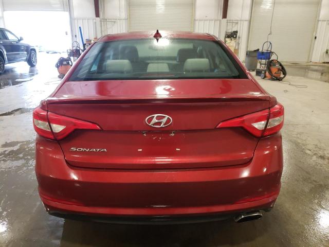 5NPE24AF9FH249810 - 2015 HYUNDAI SONATA SE RED photo 6