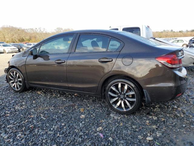 2HGFB2F92EH527290 - 2014 HONDA CIVIC EXL BROWN photo 2