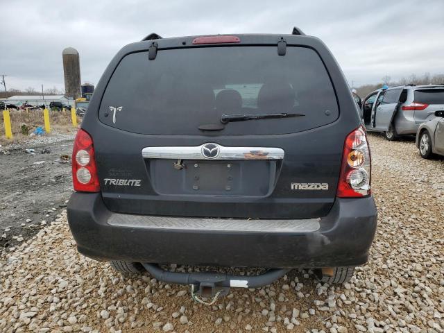 4F2YZ04106KM24061 - 2006 MAZDA TRIBUTE S BLACK photo 6