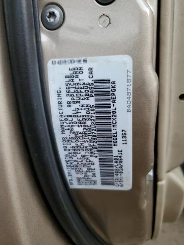 4T1BF28B72U227105 - 2002 TOYOTA AVALON XL TAN photo 12