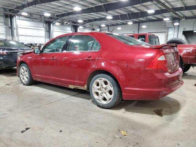 3FAHP0HA4AR102825 - 2010 FORD FUSION SE RED photo 2