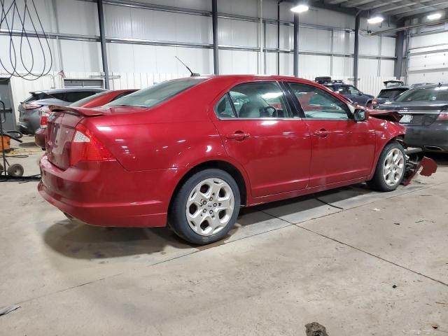 3FAHP0HA4AR102825 - 2010 FORD FUSION SE RED photo 3