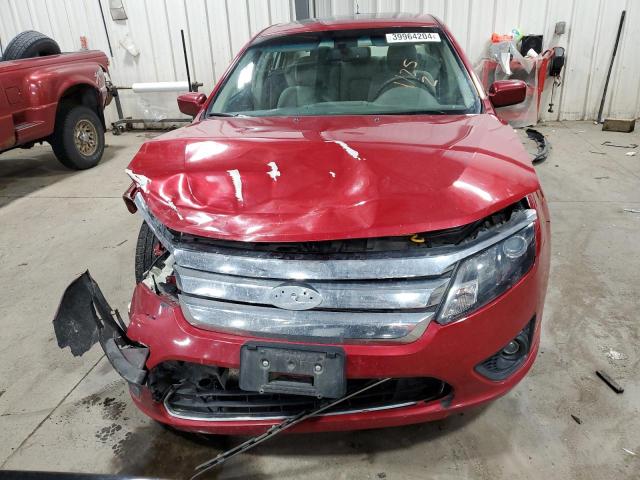 3FAHP0HA4AR102825 - 2010 FORD FUSION SE RED photo 5