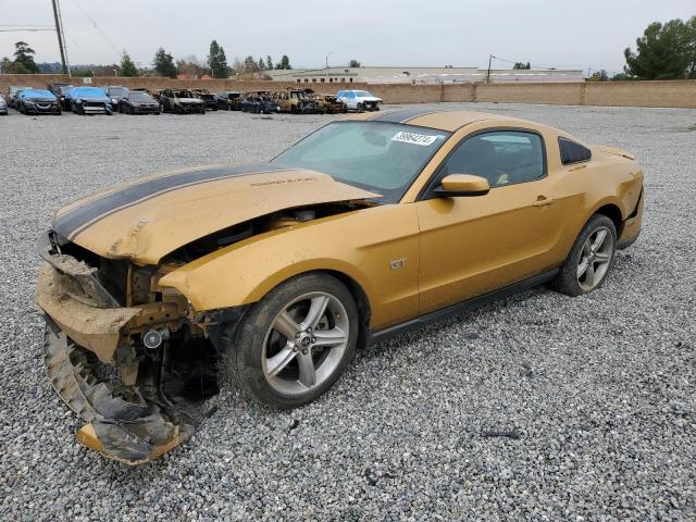 1ZVBP8CH5A5181666 - 2010 FORD MUSTANG GT GOLD photo 1