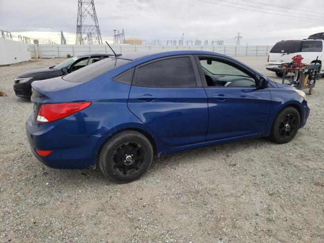 KMHCT4AE1FU835351 - 2015 HYUNDAI ACCENT GLS BLUE photo 3