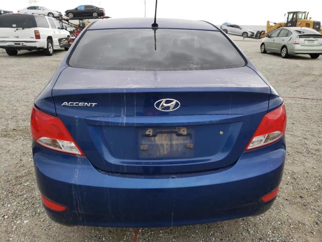 KMHCT4AE1FU835351 - 2015 HYUNDAI ACCENT GLS BLUE photo 6