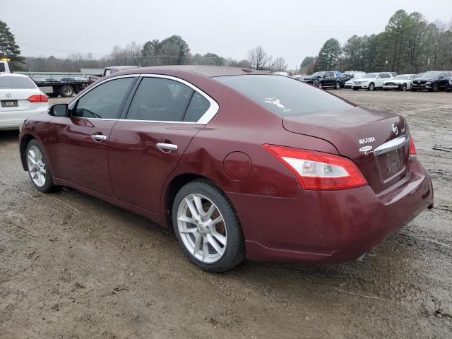 1N4AA51E39C850523 - 2009 NISSAN MAXIMA S MAROON photo 2