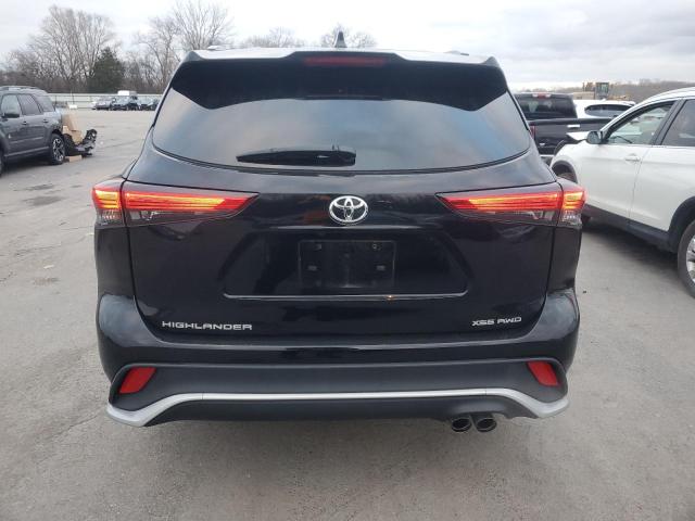 5TDLZRBH9MS144496 - 2021 TOYOTA HIGHLANDER XSE BLACK photo 6