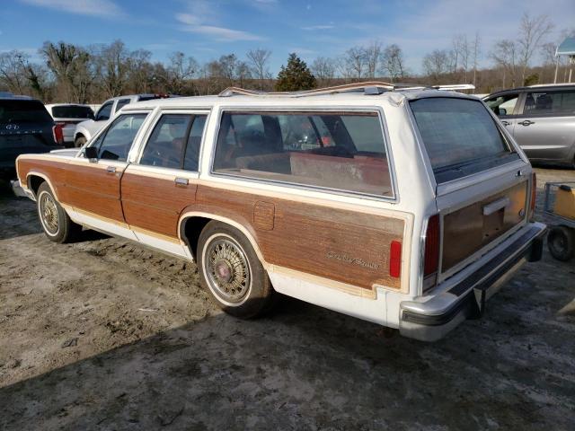 2FABP44F4FX156343 - 1985 FORD LTD CROWN VICTORIA COUNTRY SQUIRE TWO TONE photo 2