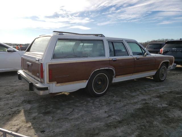 2FABP44F4FX156343 - 1985 FORD LTD CROWN VICTORIA COUNTRY SQUIRE TWO TONE photo 3