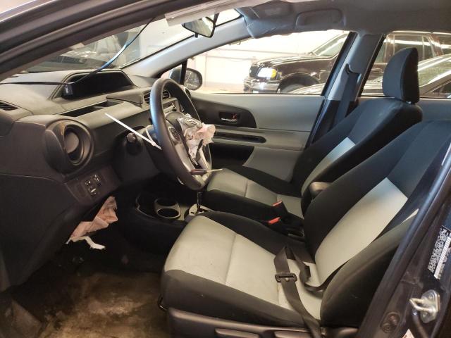 JTDKDTB39D1537777 - 2013 TOYOTA PRIUS C GRAY photo 7