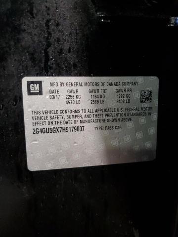 2G4GU5GX7H9179007 - 2017 BUICK REGAL GS Қара фото 13