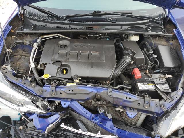 2T1BURHEXFC478457 - 2015 TOYOTA COROLLA L BLUE photo 11