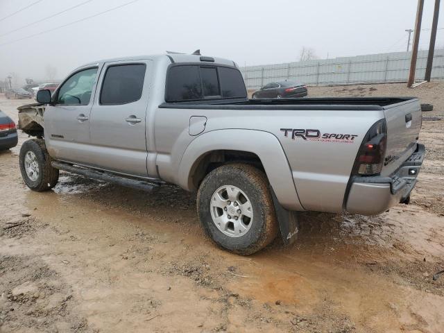 3TMMU4FN9EM062601 - 2014 TOYOTA TACOMA DOUBLE CAB LONG BED SILVER photo 2