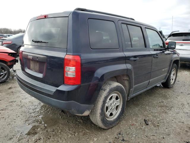 1J4NT1GA5BD107617 - 2011 JEEP PATRIOT SPORT BLUE photo 3