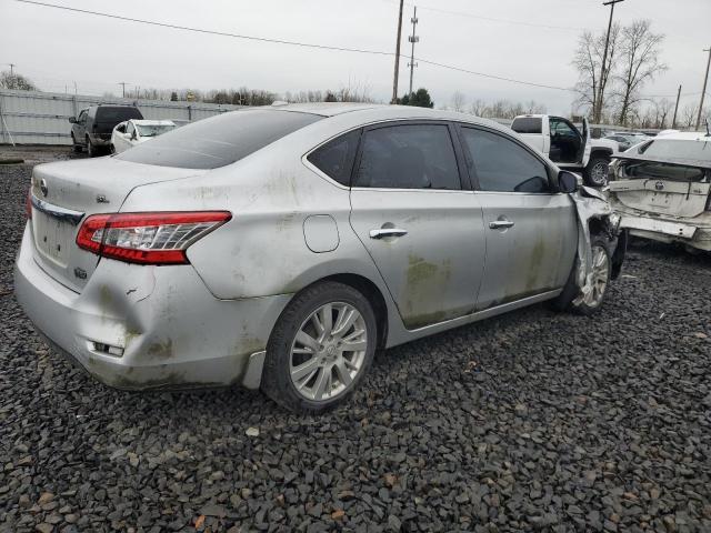 3N1AB7AP2DL635963 - 2013 NISSAN SENTRA S SILVER photo 3