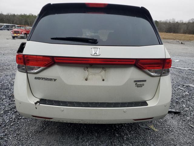 5FNRL5H91FB052259 - 2015 HONDA ODYSSEY TOURING WHITE photo 6