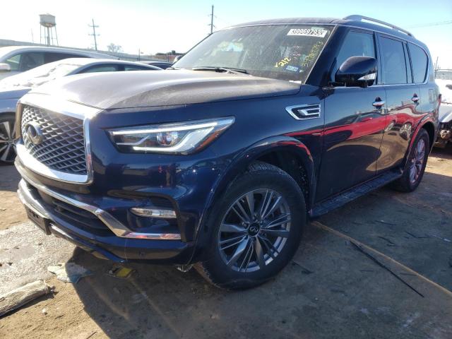 JN8AZ2AF0M9719781 - 2021 INFINITI QX80 LUXE BLUE photo 1