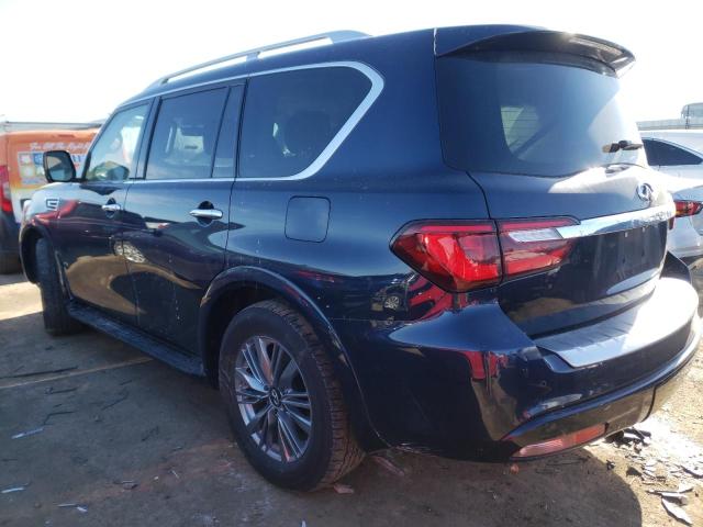 JN8AZ2AF0M9719781 - 2021 INFINITI QX80 LUXE BLUE photo 2