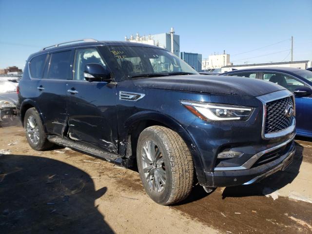 JN8AZ2AF0M9719781 - 2021 INFINITI QX80 LUXE BLUE photo 4