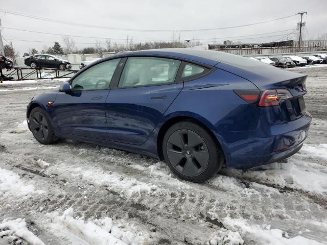 5YJ3E1EB9NF183163 - 2022 TESLA MODEL 3 BLUE photo 2