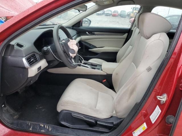 1HGCV1F12LA023543 - 2020 HONDA ACCORD LX RED photo 7