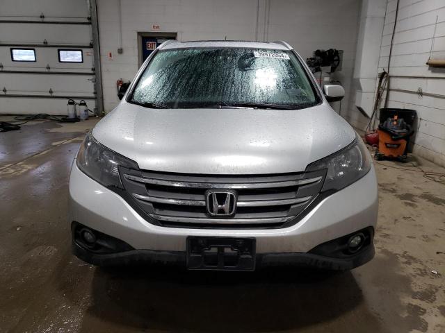 2HKRM4H7XDH603356 - 2013 HONDA CR-V EXL SILVER photo 5