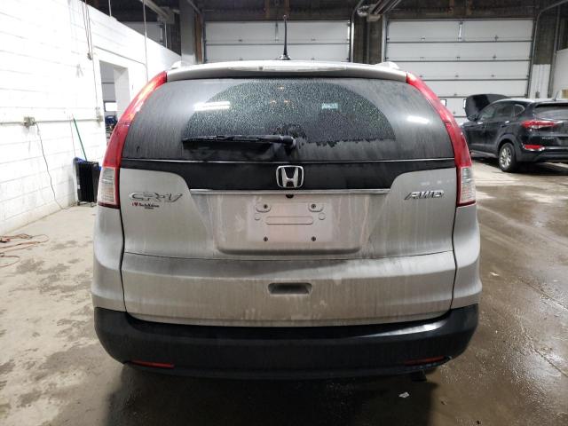 2HKRM4H7XDH603356 - 2013 HONDA CR-V EXL SILVER photo 6