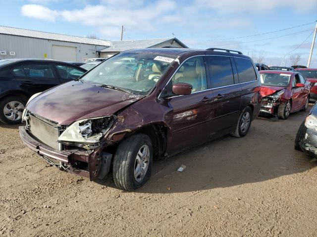 5FNRL38627B435025 - 2007 HONDA ODYSSEY EXL MAROON photo 1