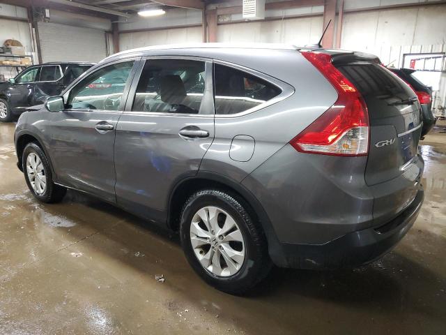 2HKRM4H79EH699238 - 2014 HONDA CR-V EXL GRAY photo 2