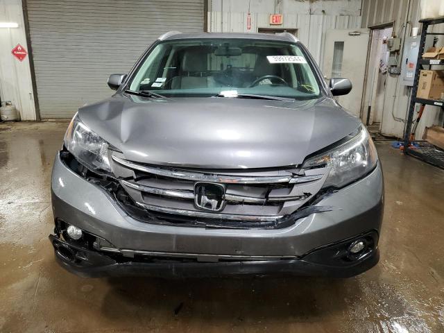 2HKRM4H79EH699238 - 2014 HONDA CR-V EXL GRAY photo 5