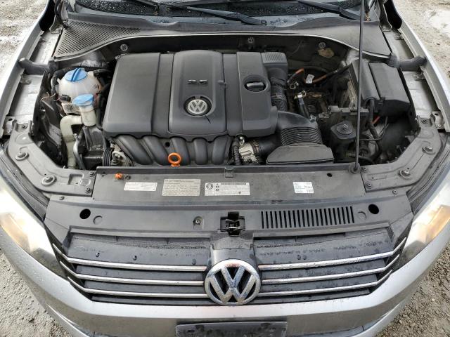 1VWBP7A31CC043994 - 2012 VOLKSWAGEN PASSAT SE GRAY photo 11