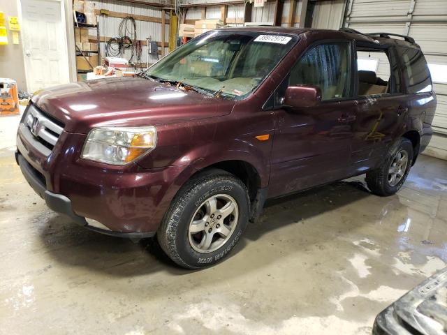 2HKYF18407H511073 - 2007 HONDA PILOT EX MAROON photo 1